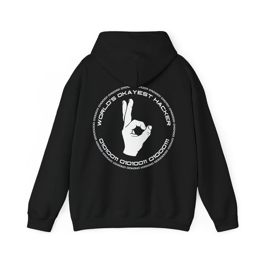 Worlds Okayest Hacker - Pullover Hoodie