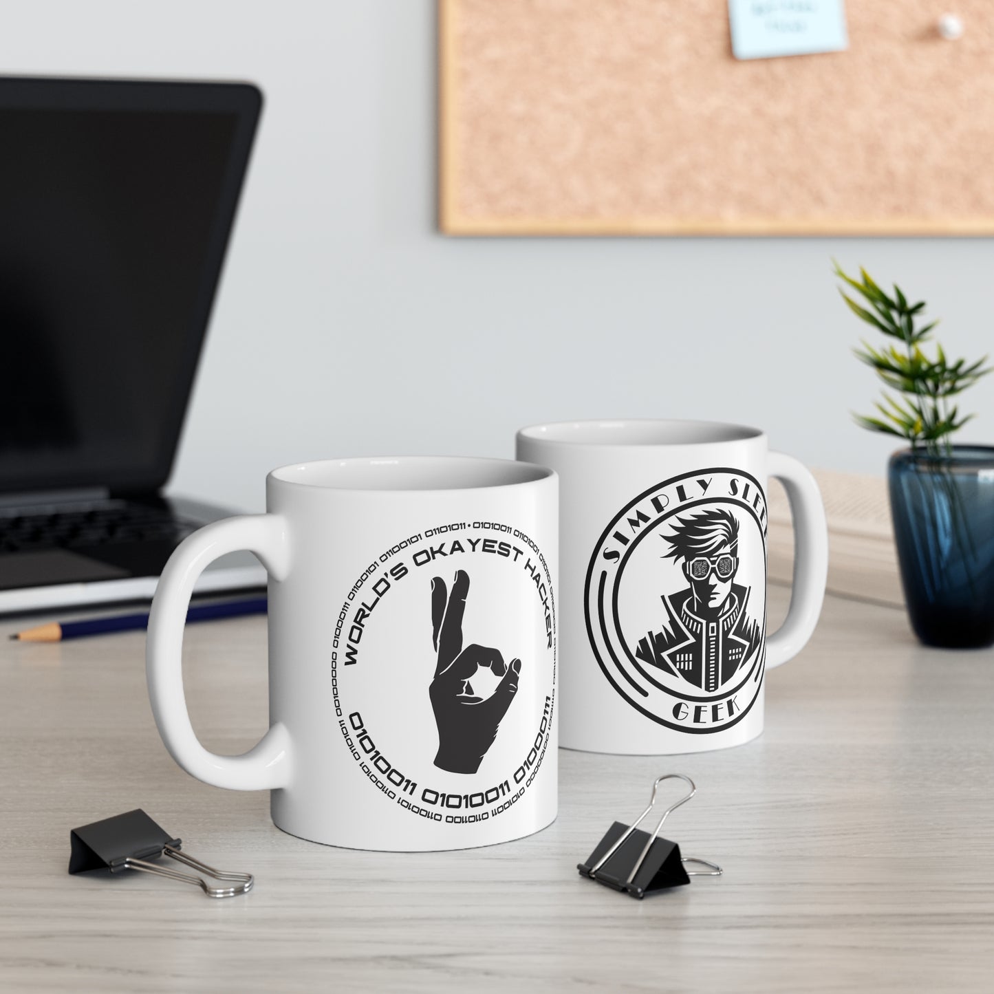 Worlds Okayest Hacker Mug (11oz)