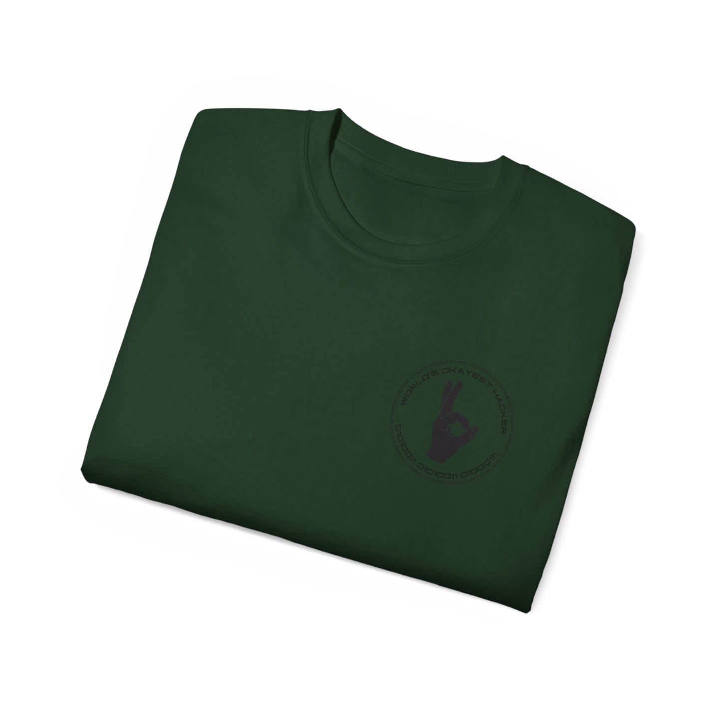 Worlds Okayest Hacker Incognito - Unisex Ultra Cotton Tee