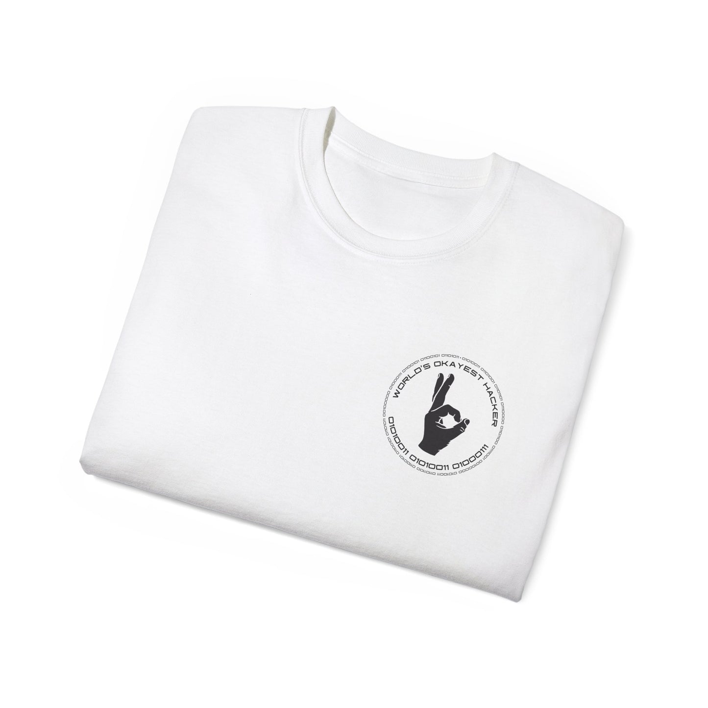 Worlds Okayest Hacker Incognito - Unisex Ultra Cotton Tee