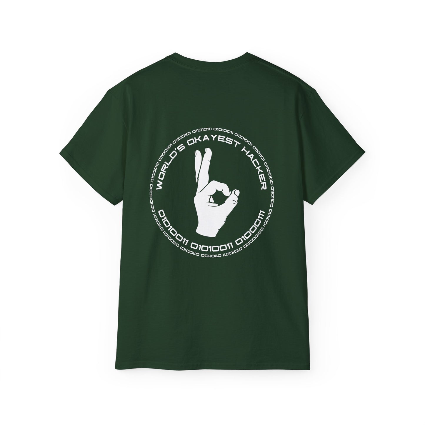 Worlds Okayest Hacker - Unisex Ultra Cotton Tee